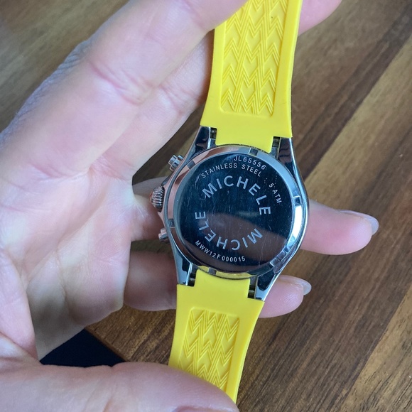 Michele Tahitian Jelly Bean Yellow 38mm Quartz - Picture 3 of 3